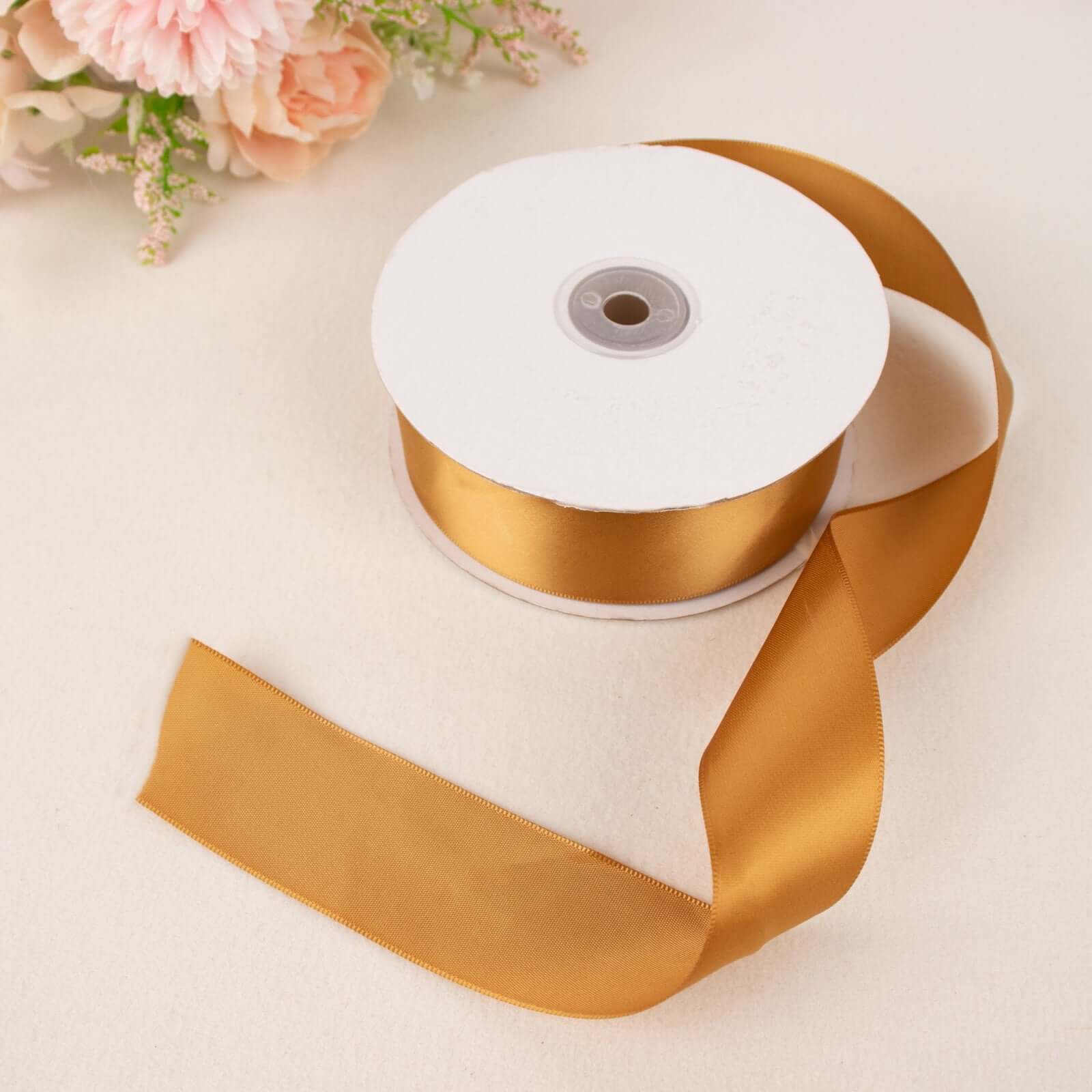 Satin Ribbon Wholesale: Including Gold & White Satin