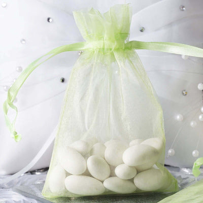 10 Pack Mint Organza Drawstring Wedding Party Favor Gift Bags 4"x6"
