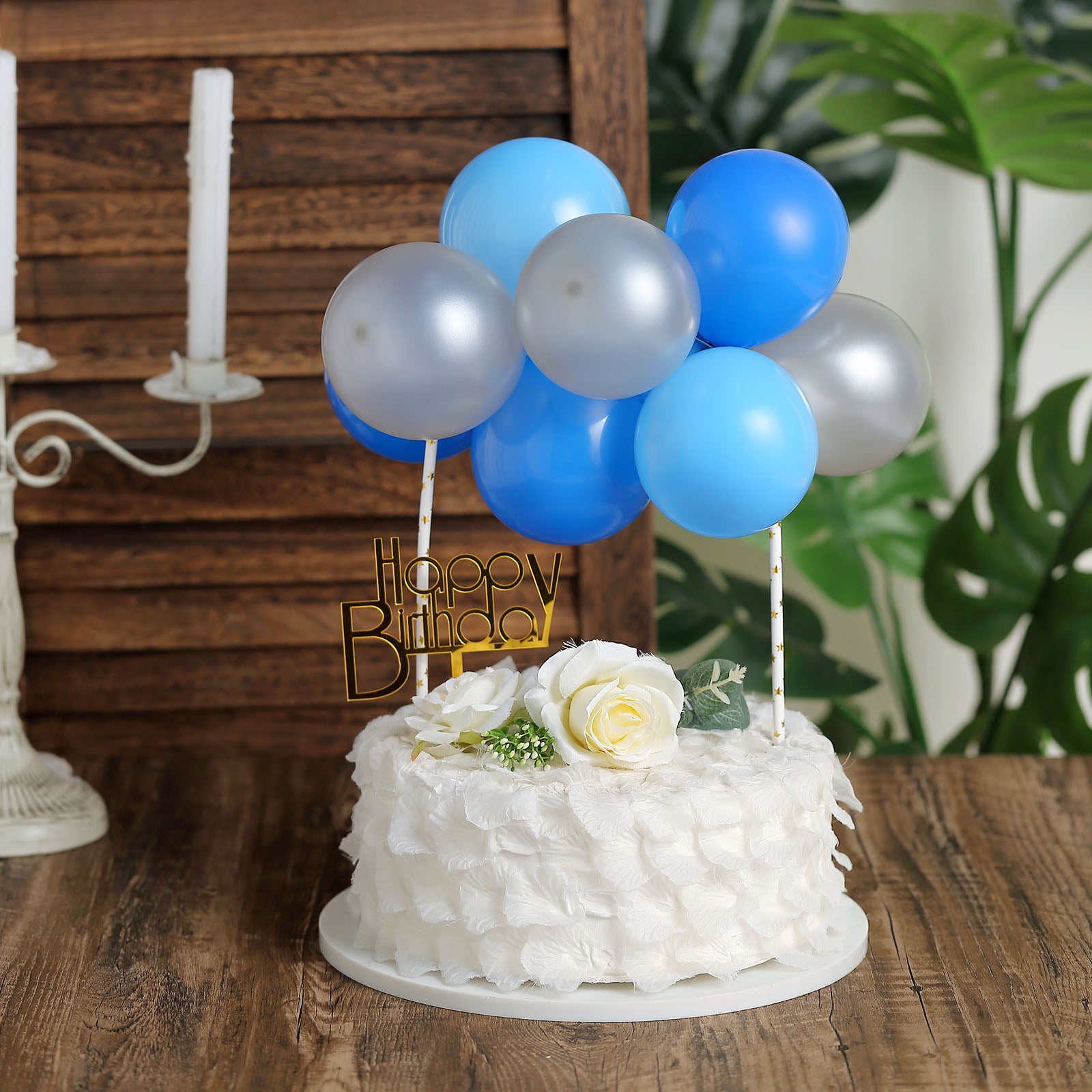 Mini Red & White Confetti Balloon Garland Cake Topper Kit - Online Party  Supplies