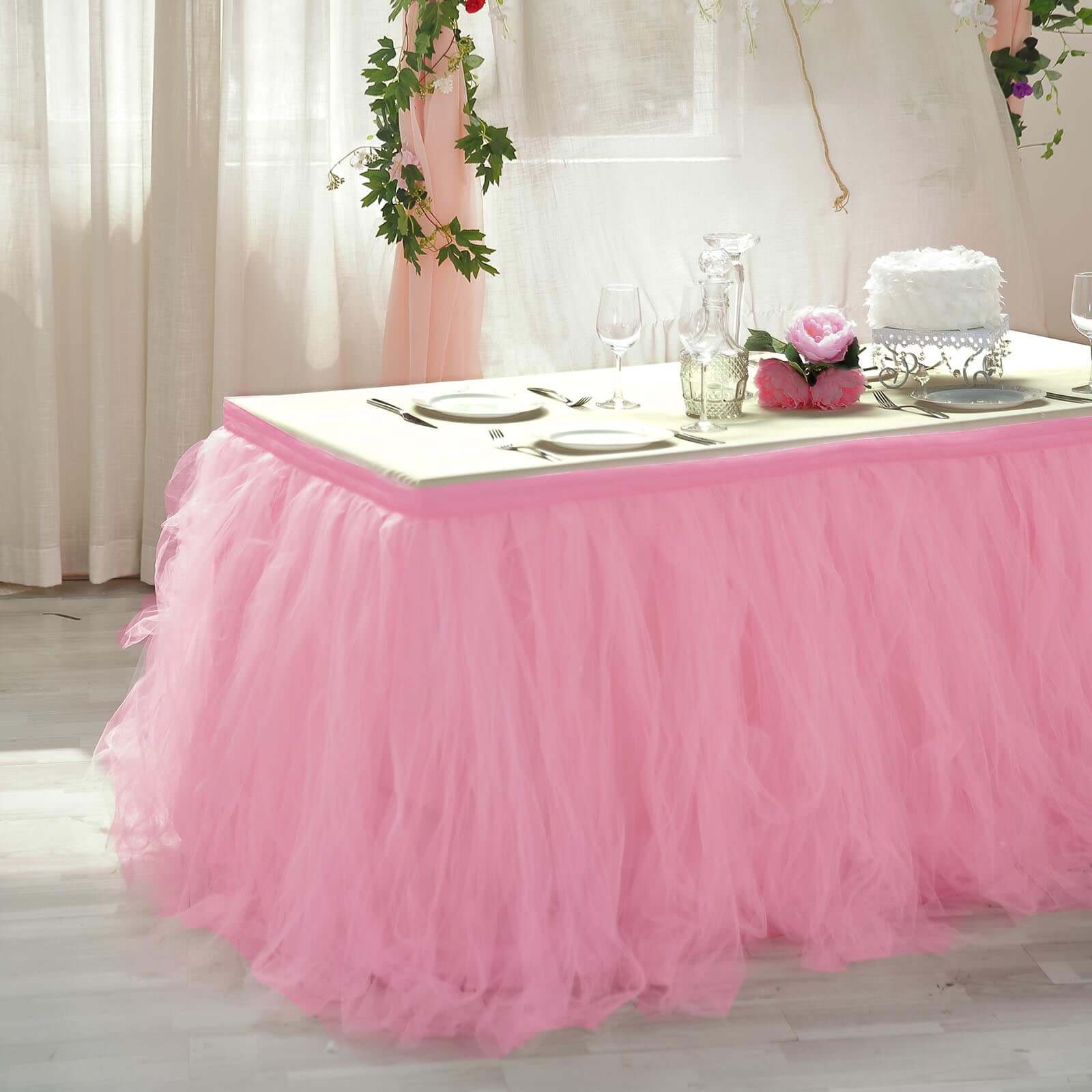 Tulle old rose 10×160 – Fantastoffe