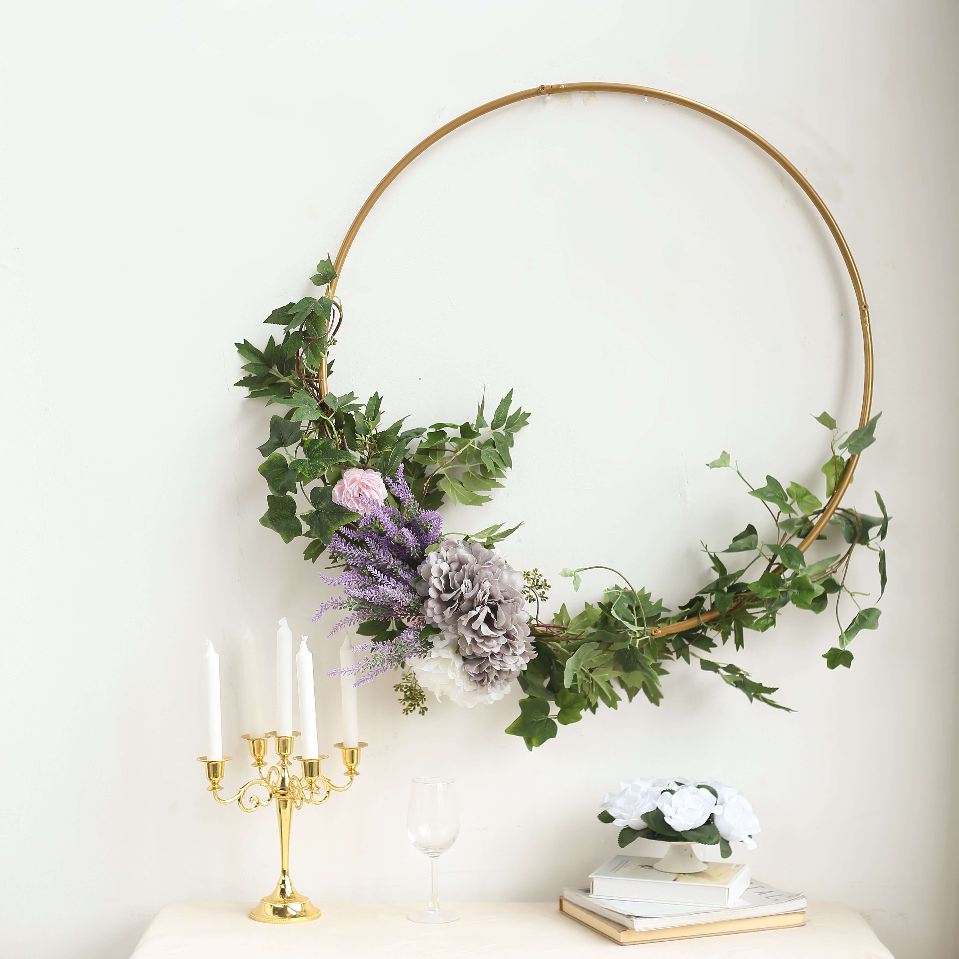 Metal deals wreath hoop