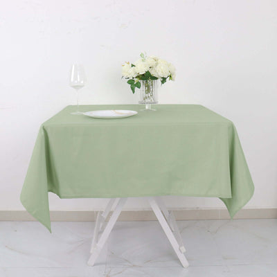 Polyester Square Tablecloth 54"x54" Sage Green - Wrinkle-Resistant Table Cover