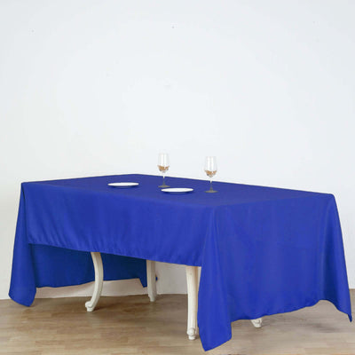 Polyester Rectangle Tablecloth 60"x126" Royal Blue - Durable & Wrinkle-Resistant Table Cover