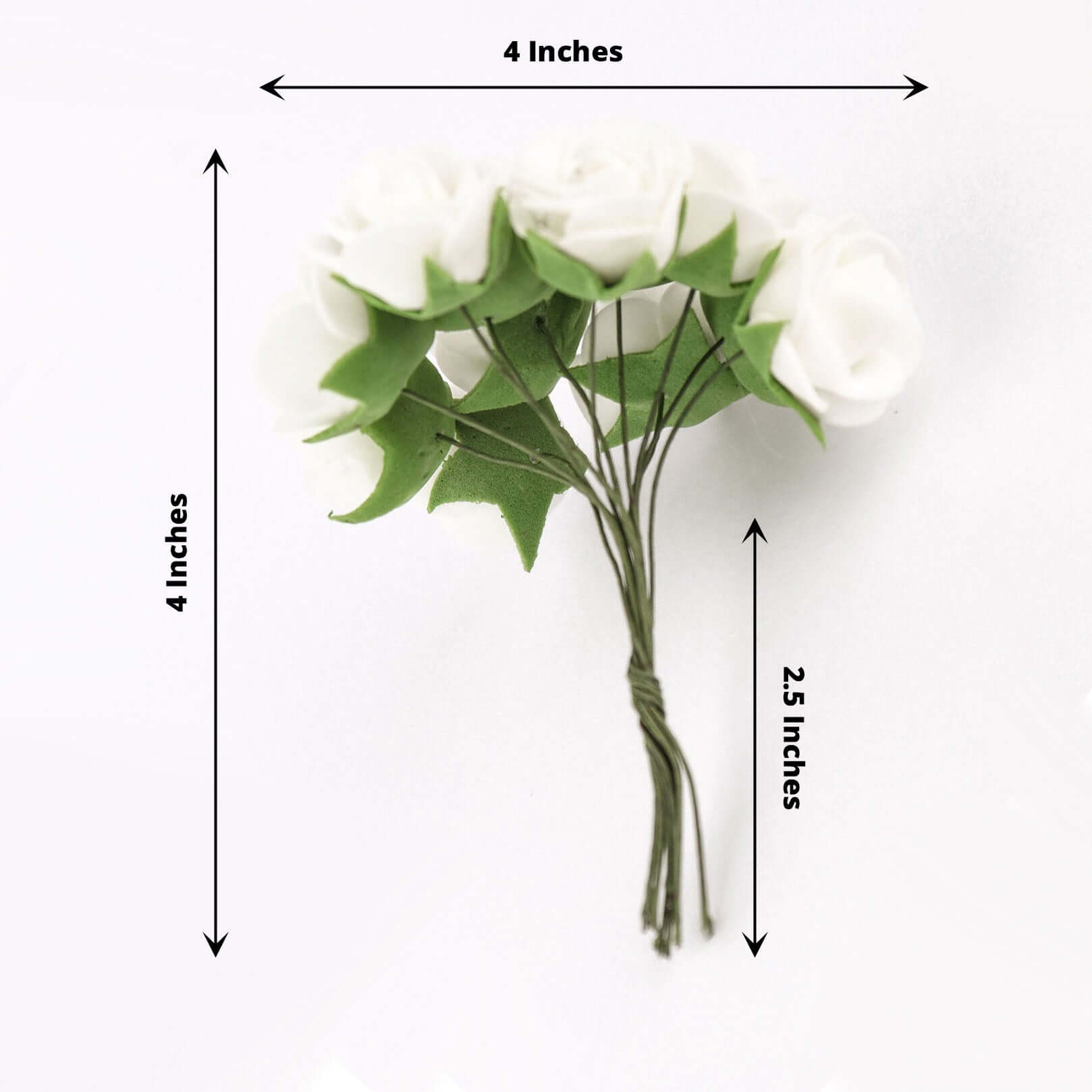 48 White Real Touch Artificial Roses | eFavormart.com