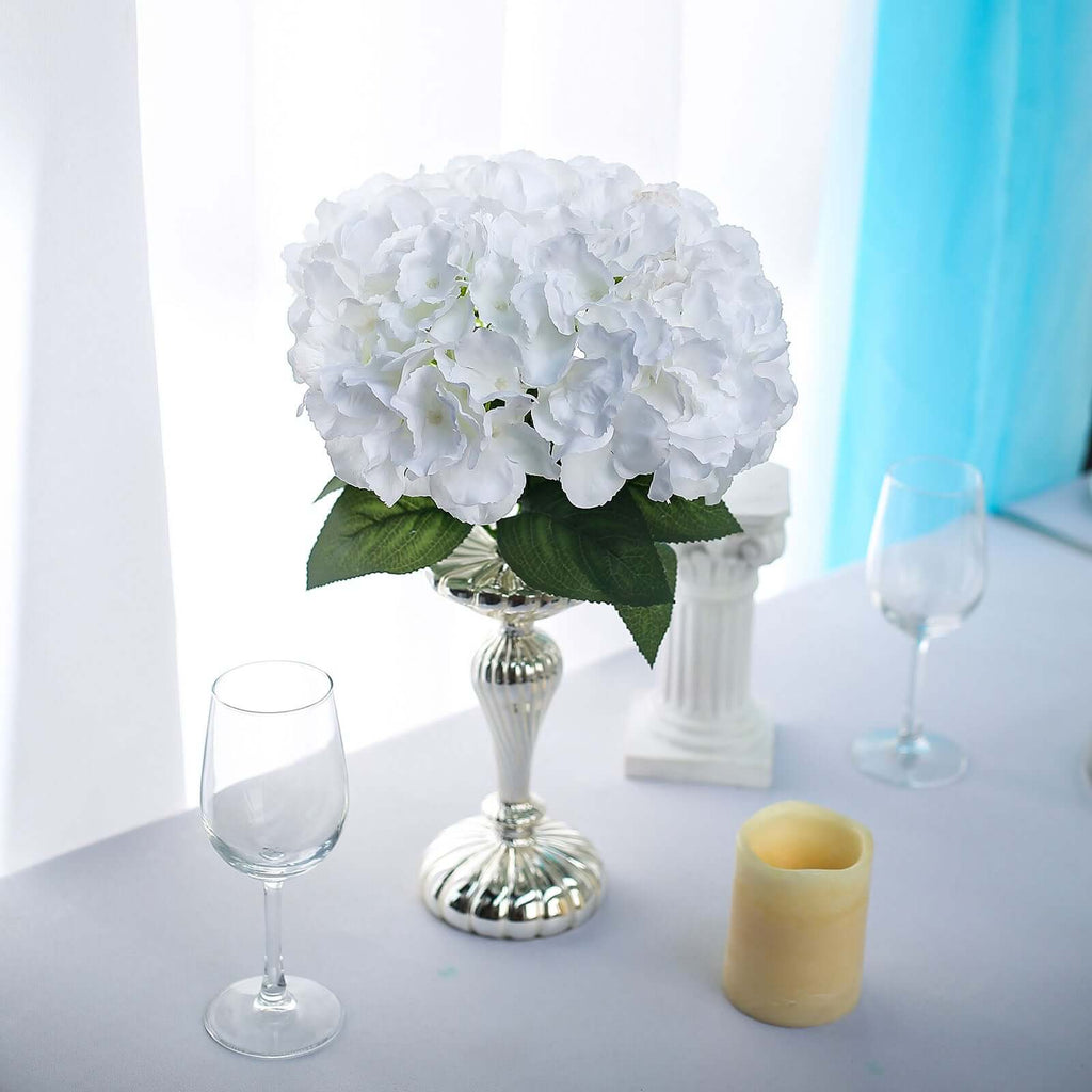 White Silk Hydrangea Flower Bouquets | eFavormart.com