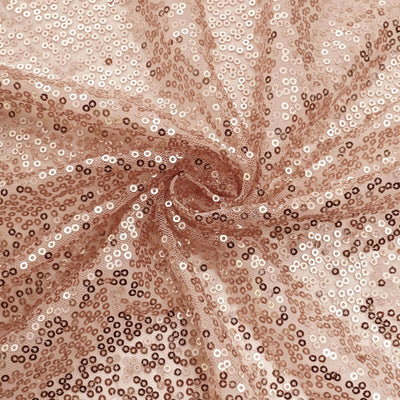 Metallic Blush Sparkle Sequin Photo Backdrop Stand Cover, Shiny Shimmer Round Wedding Arch Cover, 2-Sided Custom Fit 7.5ft