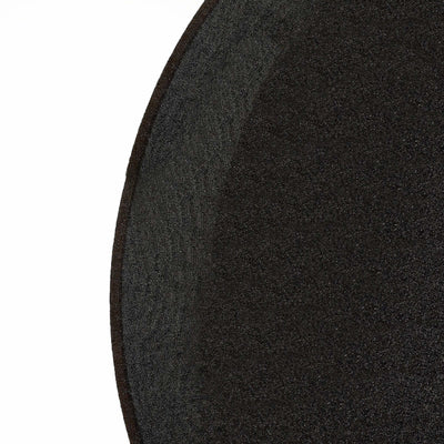 Black Metallic Shimmer Tinsel Spandex Party Photo Backdrop, 2-Sided Round Wedding Arch Cover 7.5ft