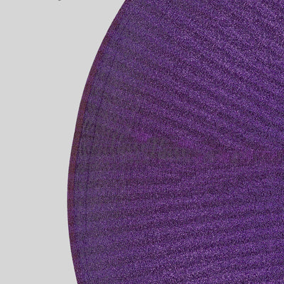 Purple Metallic Shimmer Tinsel Spandex Party Photo Backdrop, 2-Sided Round Wedding Arch Cover 7.5ft