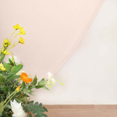 Matte Blush Round Spandex Fit Wedding Backdrop Stand Cover 7.5ft