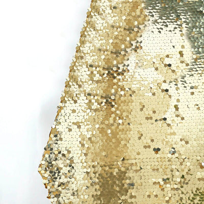 Champagne Big Payette Sequin Sparkly Hexagon Wedding Arch Cover 8ftx7ft