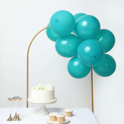25 Pack Matte Pastel Peacock Teal Helium/Air Latex Party Balloons 12"