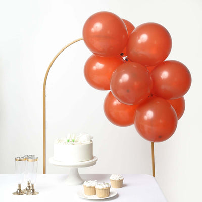 25 Pack Matte Pastel Terracotta (Rust) Helium/Air Latex Party Balloons 12"