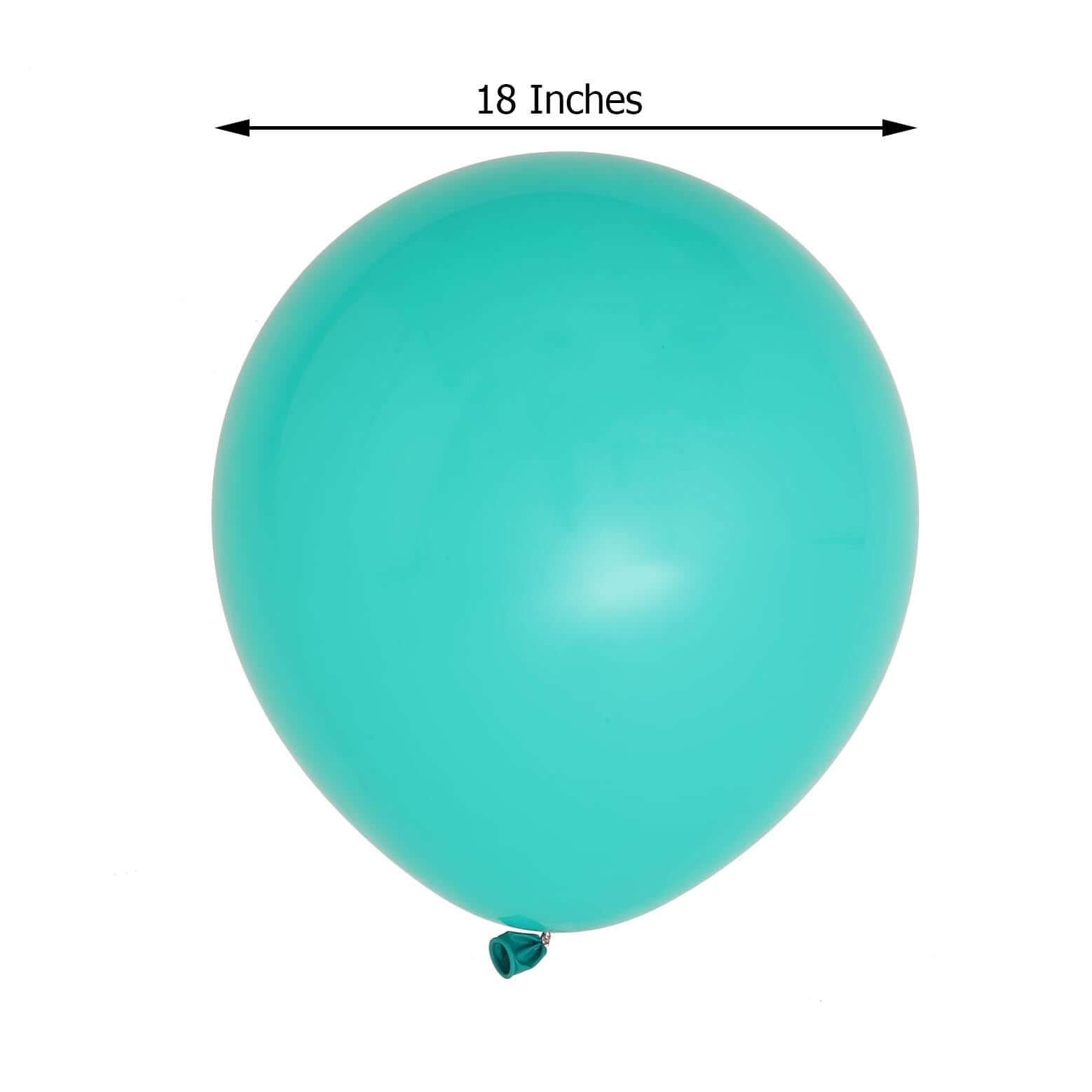 Turquoise Round Latex Balloons - Helium Balloons