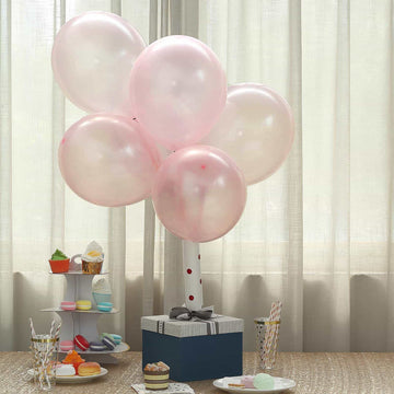 Add a Touch of Elegance with Pearl Blush Latex Prom Balloons