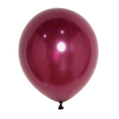 25 Pack Shiny Pearl Eggplant Latex Helium or Air Balloons 12"