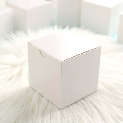 100 Pack Easy DIY White Party Or Shower Favor Candy Gift Boxes 3"