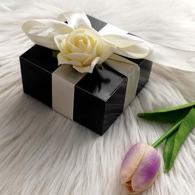 100 Pack Black Cake Cupcake Party Favor Gift Boxes, DIY 4"x4"x2"