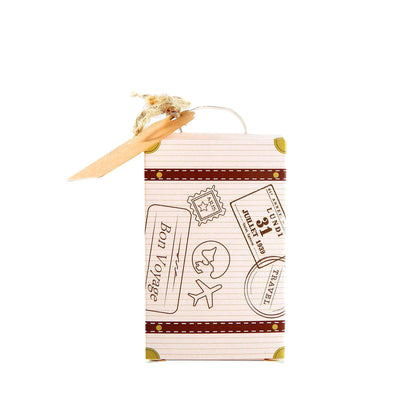 24 Pack Vintage Airplane Suitcase Wedding Party Favor Candy Gift Box