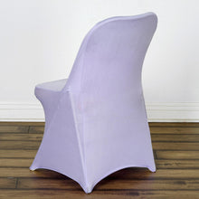 Lavender Lilac Spandex Stretch Fitted Folding Slip On Chair Cover 160 GSM