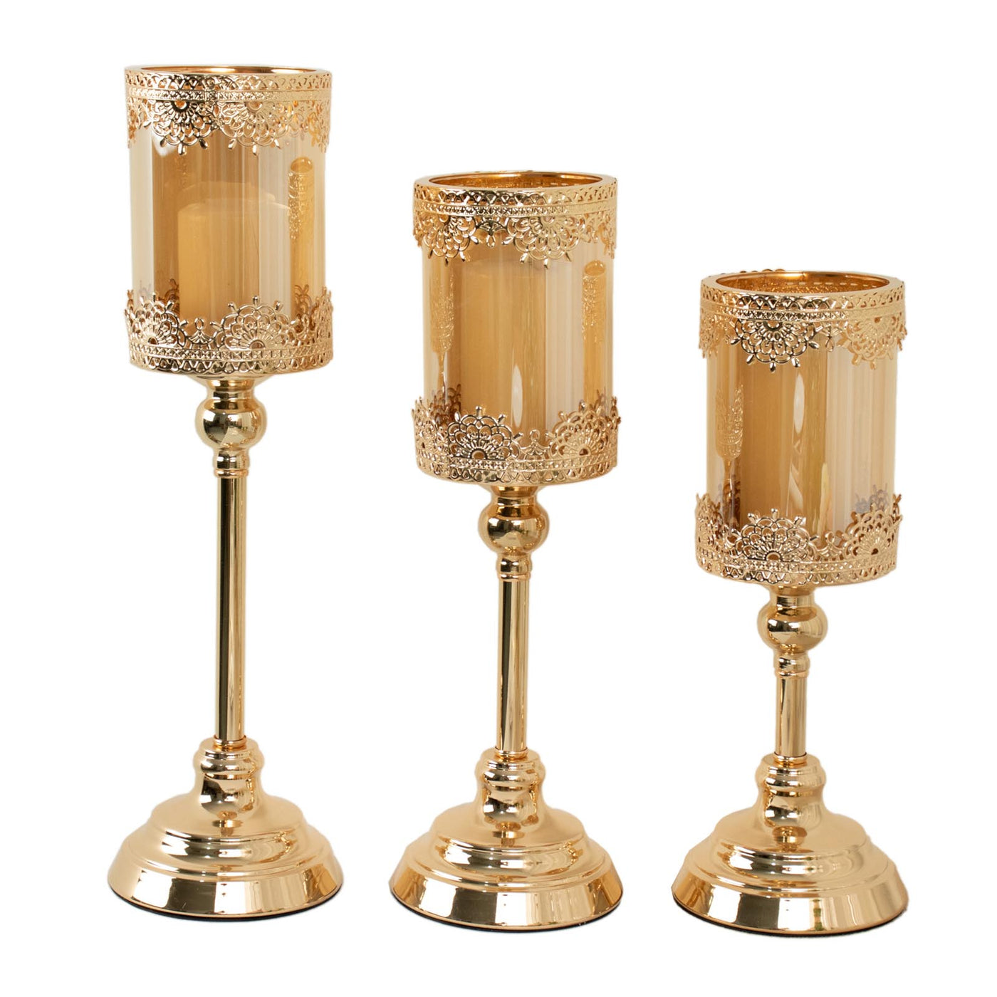 Antique Gold Lace Votive Candle Stands | eFavormart.com