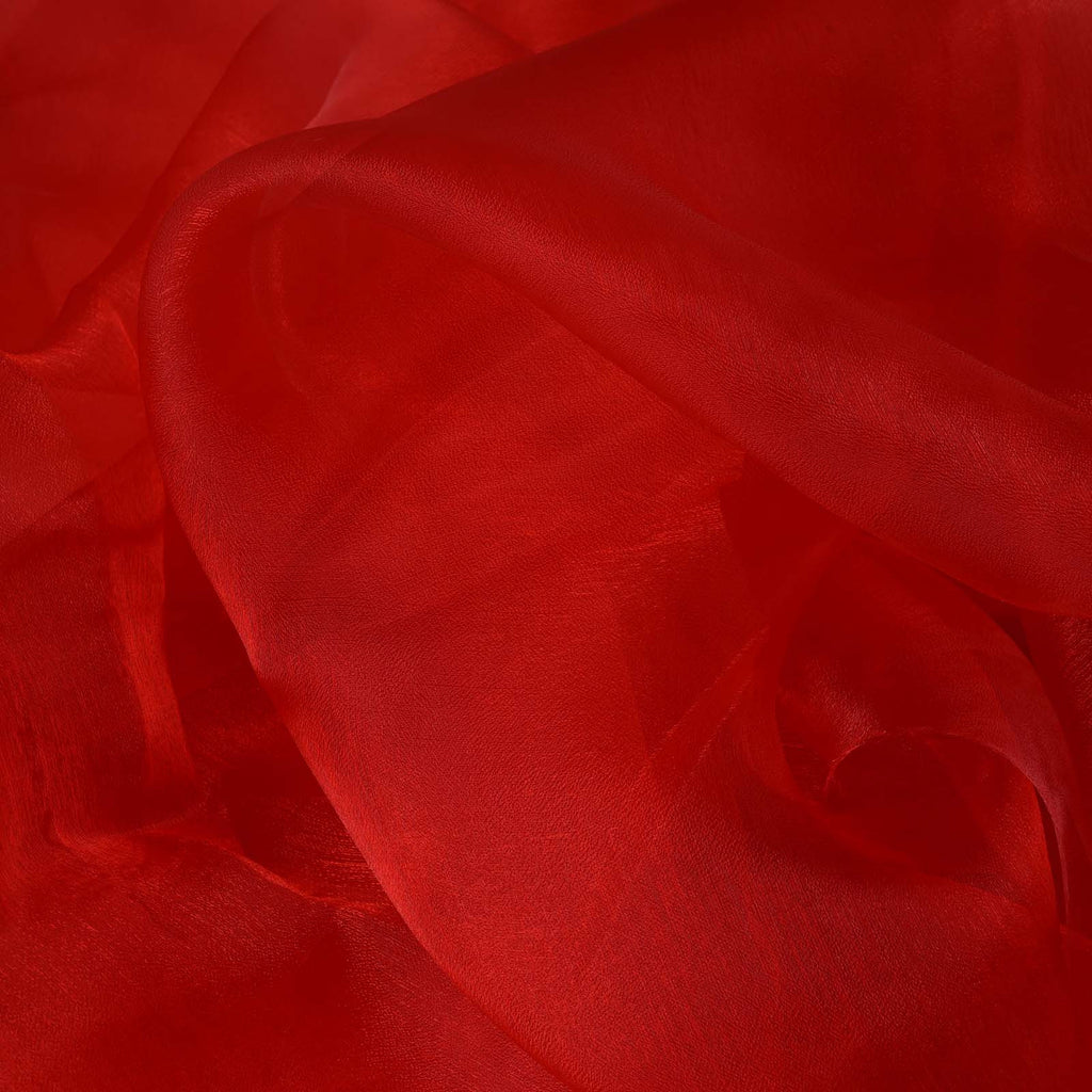 Red Solid Sheer Chiffon Fabric Bolt 54x10yd | eFavormart.com