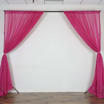 Create Stunning Fuchsia Organza Backdrops