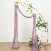 Violet Amethyst Gauze Cheesecloth Draping Fabric Arch Decorations, Boho Arbor Long Curtain 20ft
