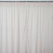 2 Pack | 5ftx10ft Blush/Rose Gold Fire Retardant Floral Lace Sheer Drape Curtains With Rod Pockets