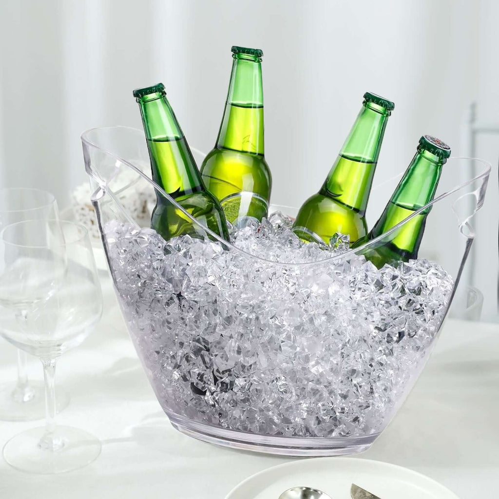 Clear 7L Plastic Ice Drinks Bucket | eFavormart.com