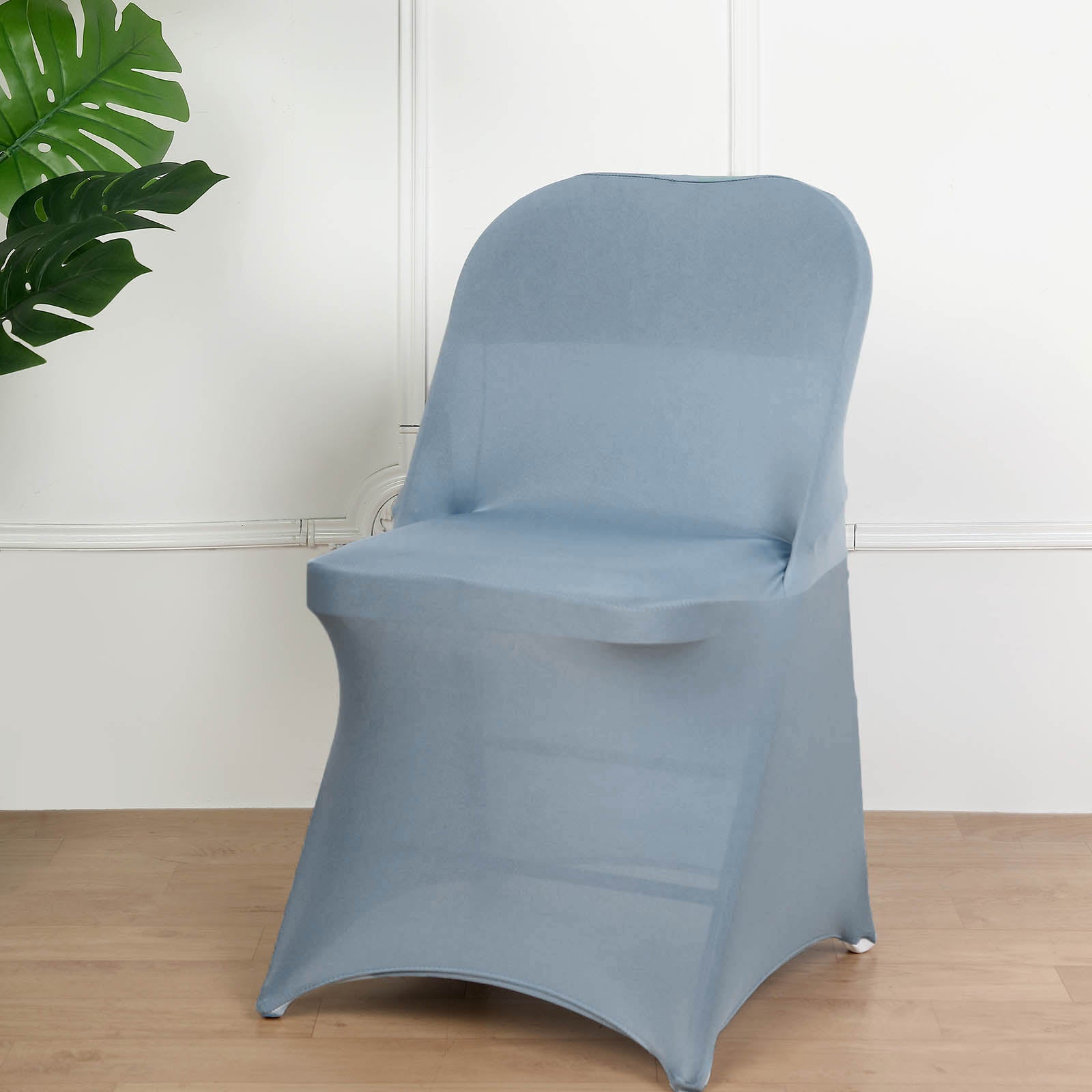 Baby Blue Lifetime Folding Spandex Chair Covers, Stretch Lycra