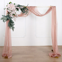 Dusty Rose Sheer Organza Wedding Arch Draping Fabric, Long Curtain Backdrop Window Scarf 18ft