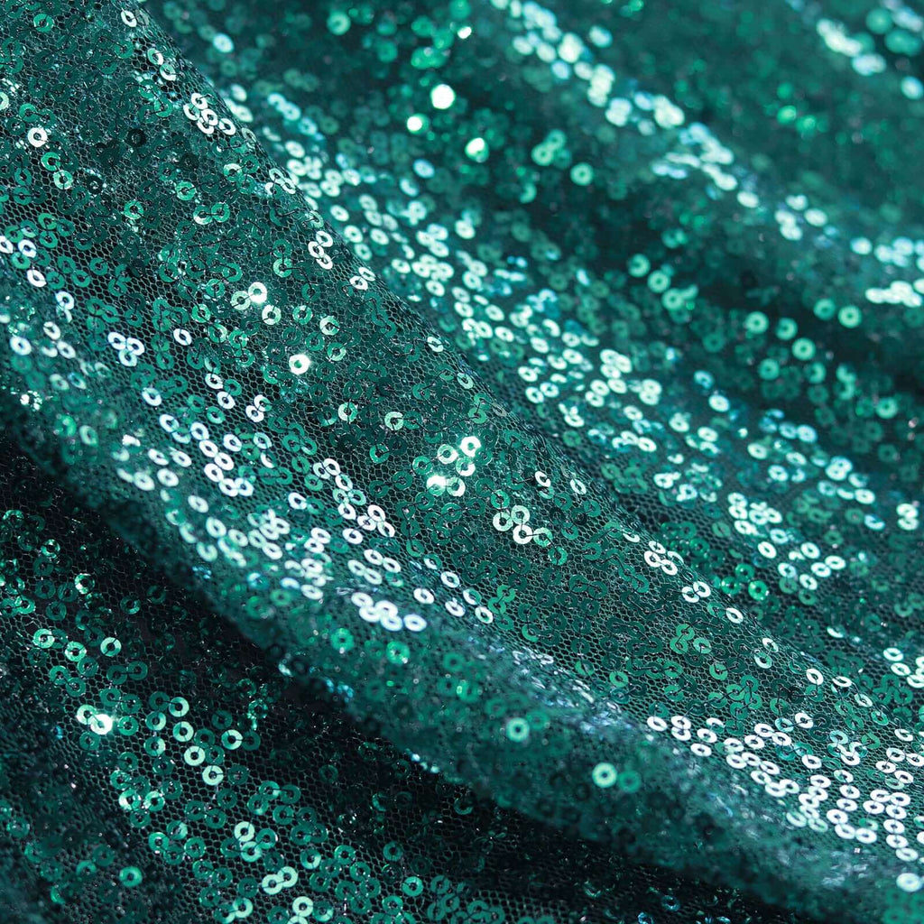 Hunter Emerald Green Sequin Fabric Bolt | eFavormart.com