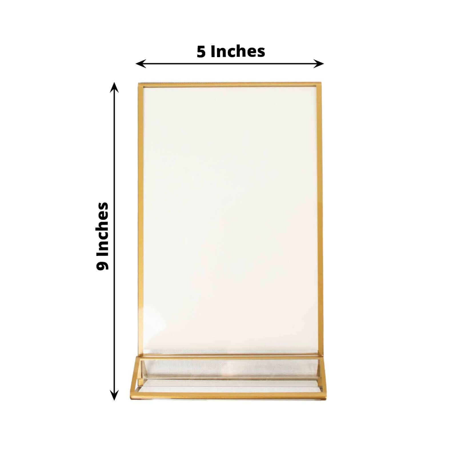 6-Pack Gold Acrylic Sign Holders | eFavormart.com