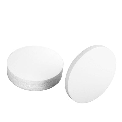 12 Pack White StyroFoam Disc, DIY Polystyrene Foam Craft Supplies 10"