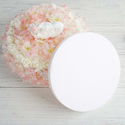 12 Pack White StyroFoam Disc, DIY Polystyrene Foam Craft Supplies 10"