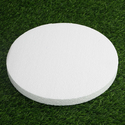 12 Pack White StyroFoam Disc, DIY Polystyrene Foam Craft Supplies 10"