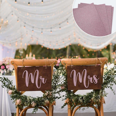 10 Pack Pink Self-Adhesive Glitter DIY Craft Foam Sheets 12"x10"