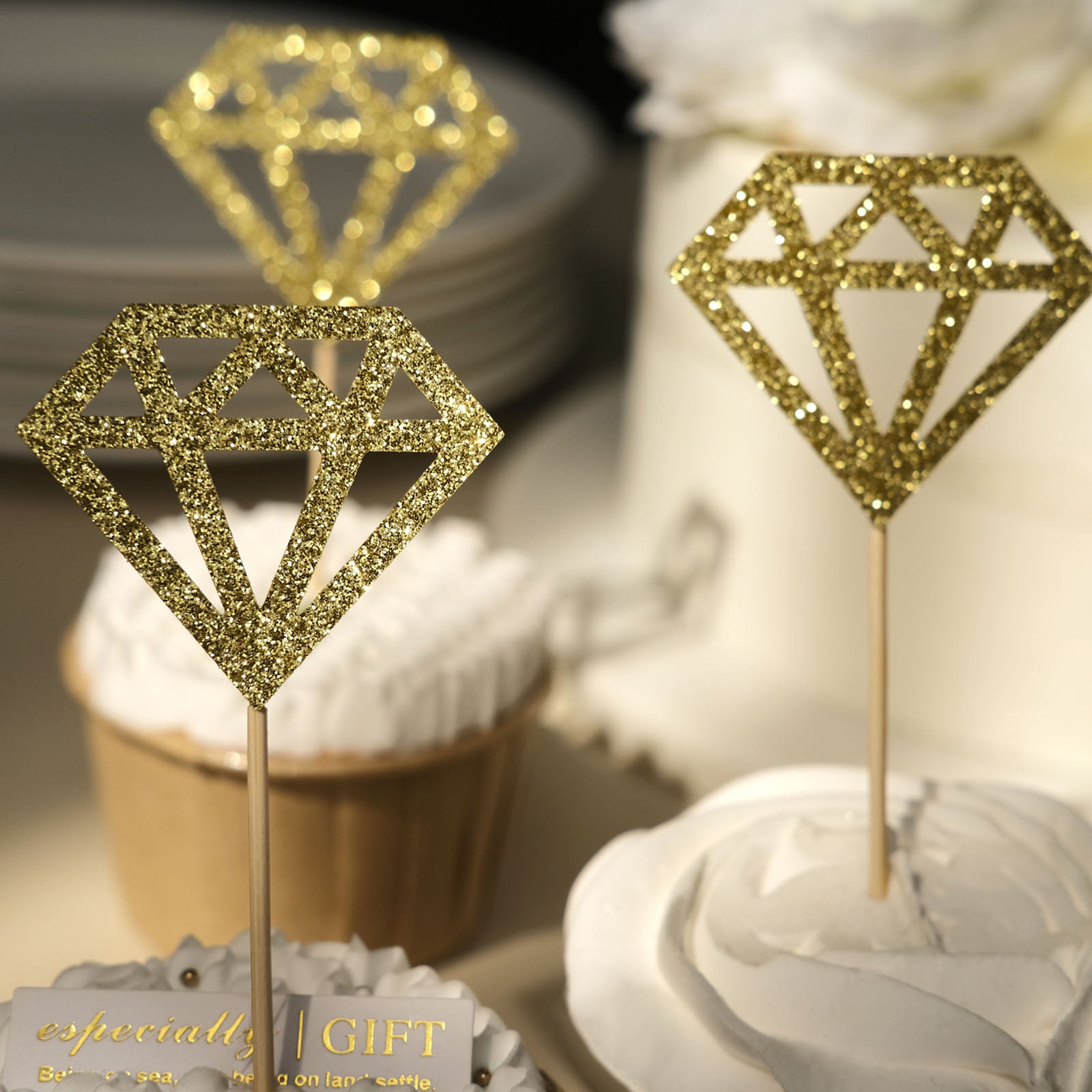 Diamond Ring Cupcake Toppers – Z Create Design