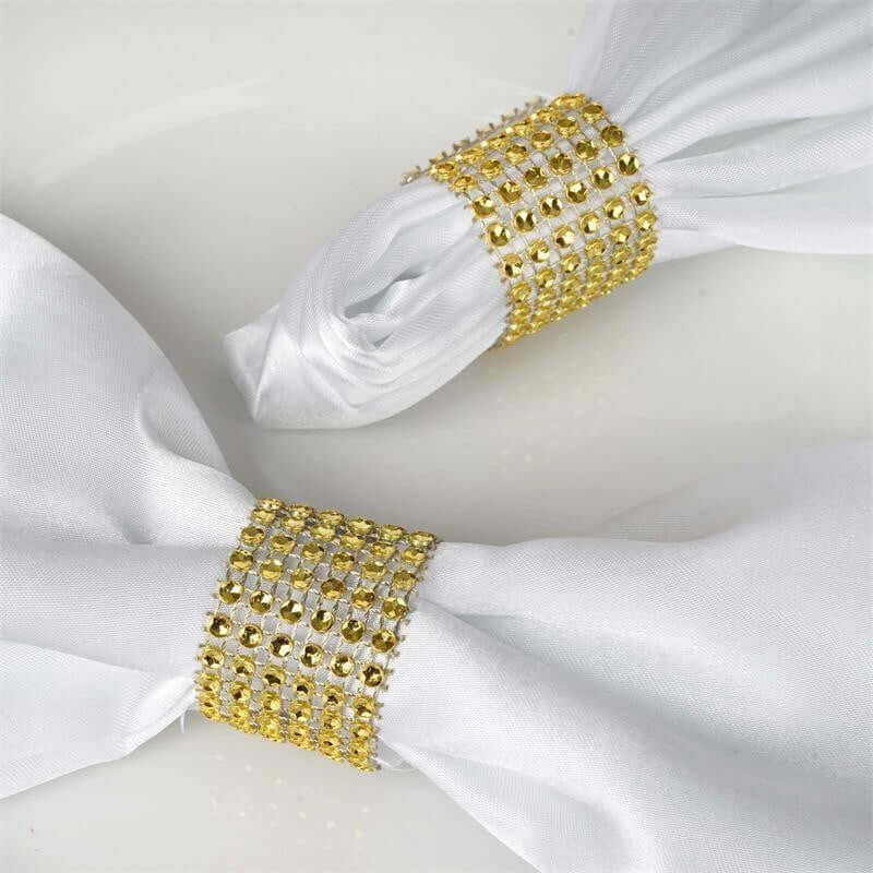 Gold bling deals napkin rings