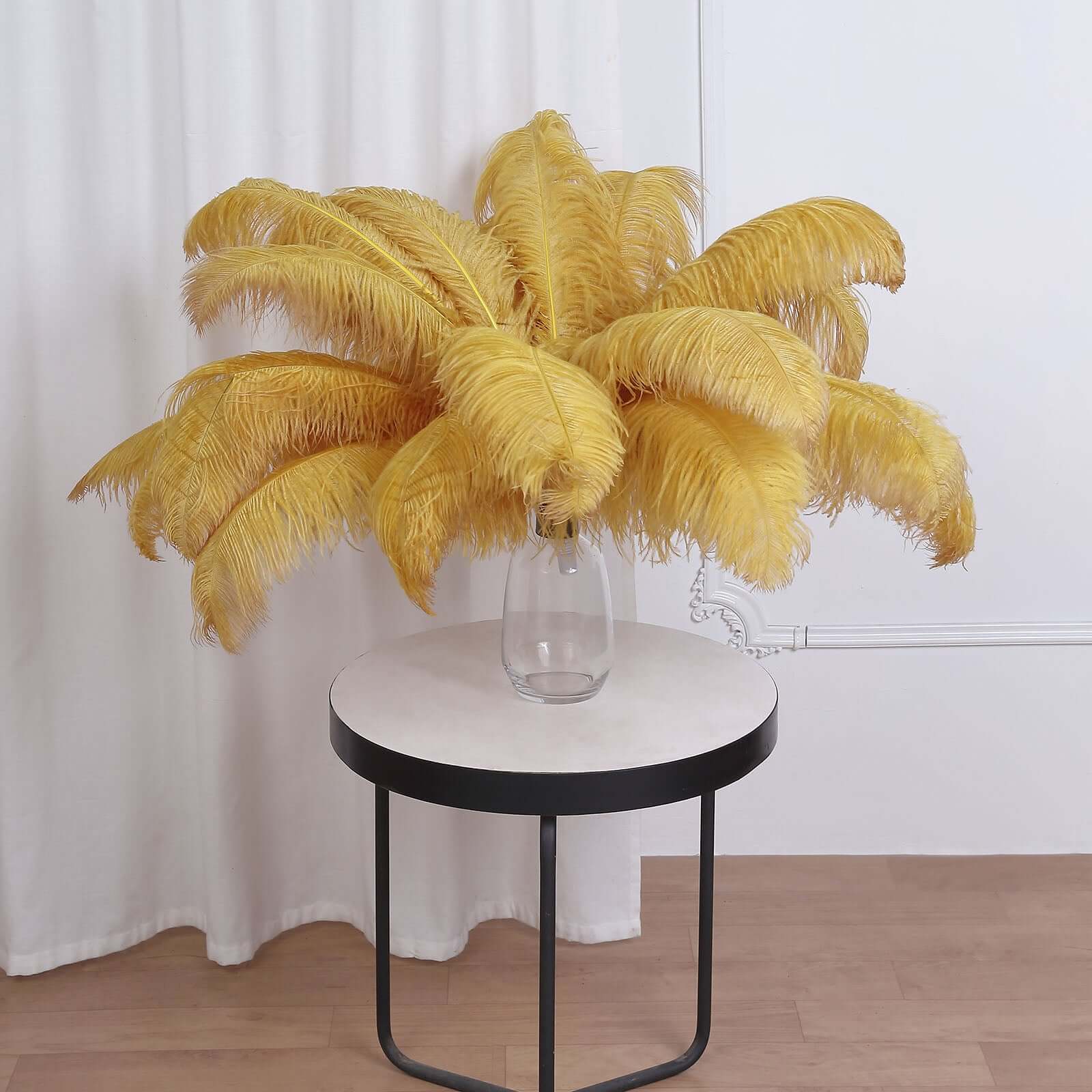 Gold ostrich sale feathers for sale