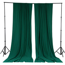 2 Pack Hunter Emerald Green Scuba Polyester Curtain Divider Inherently Flame Resistant Backdrops