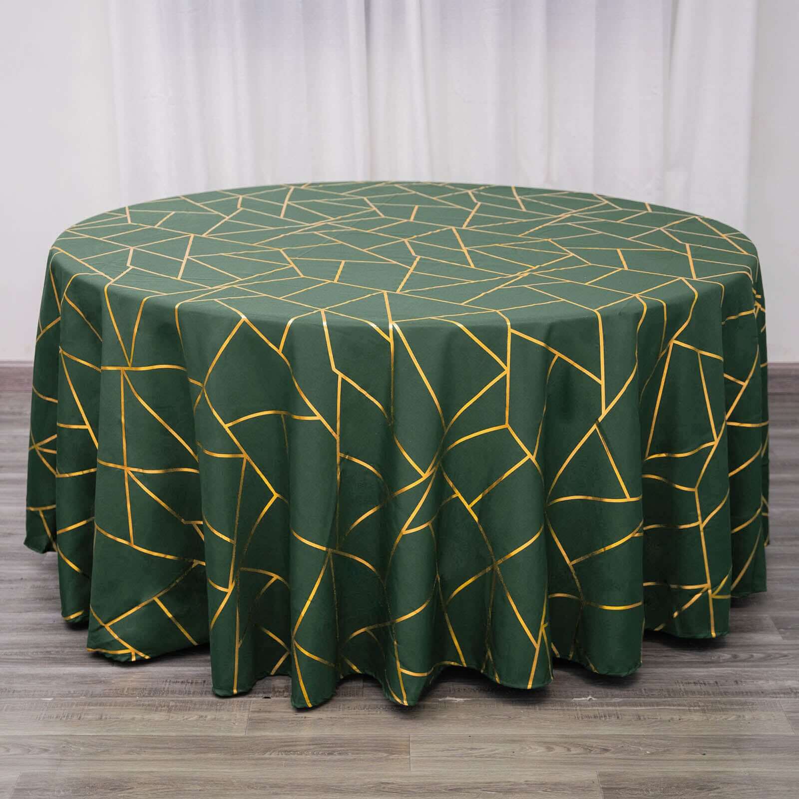 120 In Emerald Green Round Tablecloth