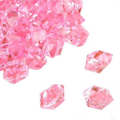 300 Pcs Pink Acrylic Ice Bead Vase Fillers Large - DIY Craft Crystals