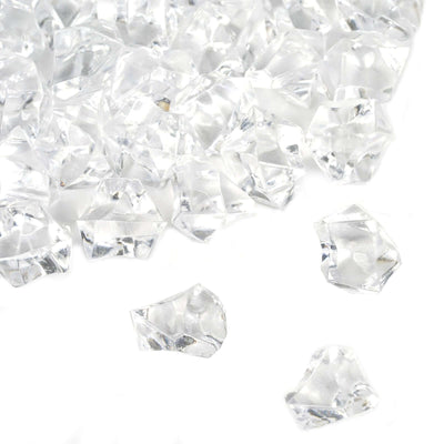 400 Pcs Clear Acrylic Ice Bead Vase Fillers Mini - Chic DIY Craft Crystals for Tables & Decorative Arrangements