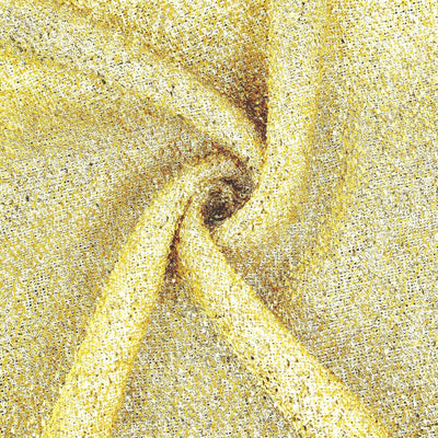 Champagne Shimmer Tinsel Spandex Wedding Arch Cover For Fitted Round Top Chiara Backdrop Stand 5ft