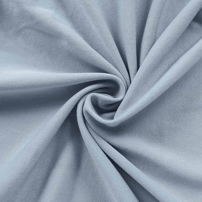 Matte Dusty Blue Spandex Fitted Wedding Arch Cover For Round Top Chiara Backdrop Stand 6ft