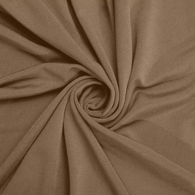 Matte Taupe Spandex Fitted Wedding Arch Cover For Round Top Chiara Backdrop Stand 6ft