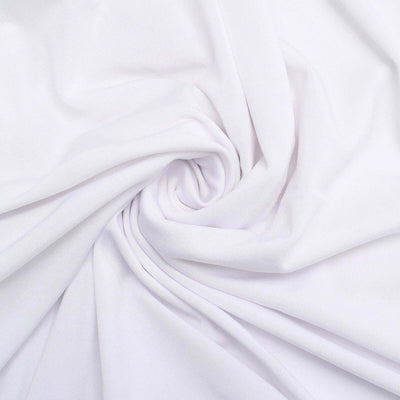 Set of 4 Matte White Spandex Fitted Wedding Arch Covers For Round Top Chiara Backdrop Stands 4ft,5ft,6ft,7ft