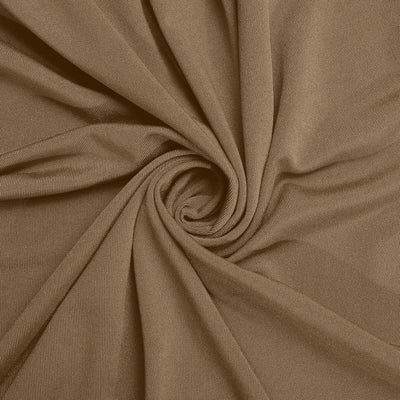 Matte Taupe Spandex Fitted Wedding Arch Cover For Round Top Chiara Backdrop Stand 5ft