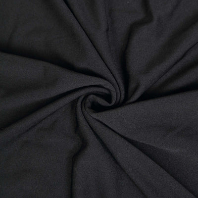 Matte Black Fitted Spandex Half Moon Wedding Arch Cover, Custom Fit Chiara Backdrop Stand Cover 7ft